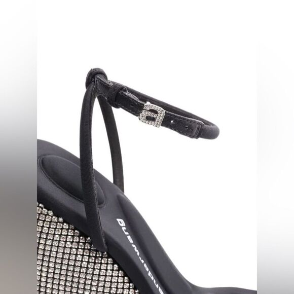 Alexander Wang Dahlia crystal-embellished wedge 105mm sandals - Picture 3 of 9